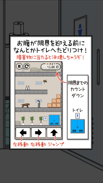 早くトイレに行きたい