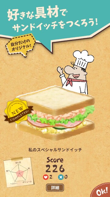 絵本の中のサンドイッチ屋さん - Happy Sandwich Cafe