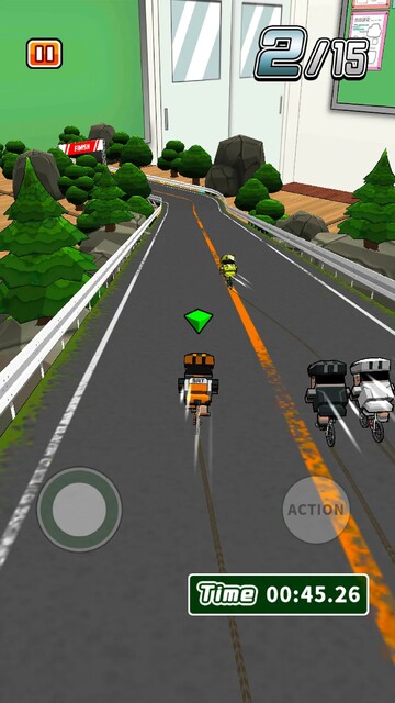 机で自転車レース