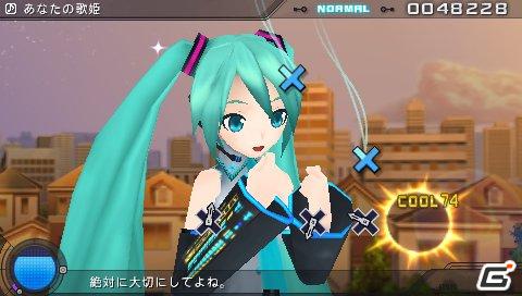 PSP「初音ミク -Project DIVA- 2nd」ダウンロード追加楽曲「あなたの歌姫」「星屑ユートピア」配信決定！の画像1
