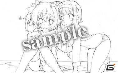PSP「快盗天使ツインエンジェル～時とセカイの迷宮～」店舗特典ラフイラストを公開の画像9