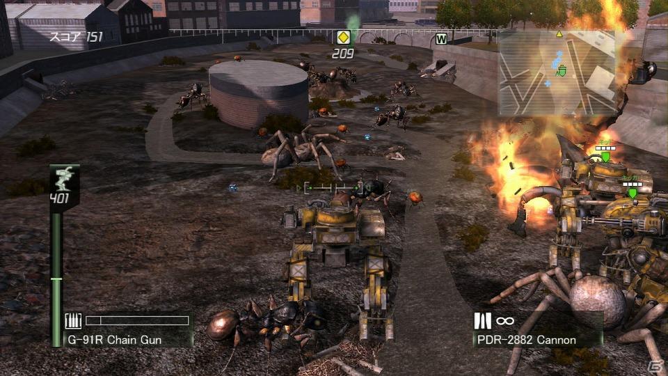 PS3/Xbox 360「EARTH DEFENSE FORCE：INSECT ARMAGEDDON」戦車や基地砲塔などの乗物兵器を含む「最新情報」を公開の画像16