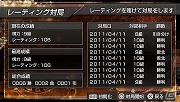PSP「銀星将棋 PORTABLE 風雲龍虎雷伝」2011年8月4日に発売の画像4