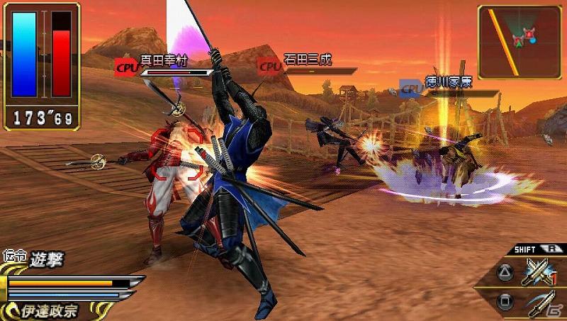 PSP「戦国BASARA クロニクルヒーローズ」のシステム「空中戦」を紹介の画像1