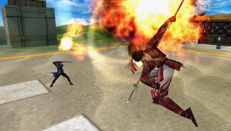 PSP「戦国BASARA クロニクルヒーローズ」のシステム「空中戦」を紹介の画像19