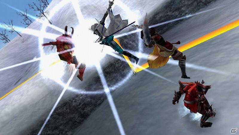 PSP「戦国BASARA クロニクルヒーローズ」のシステム「空中戦」を紹介の画像6