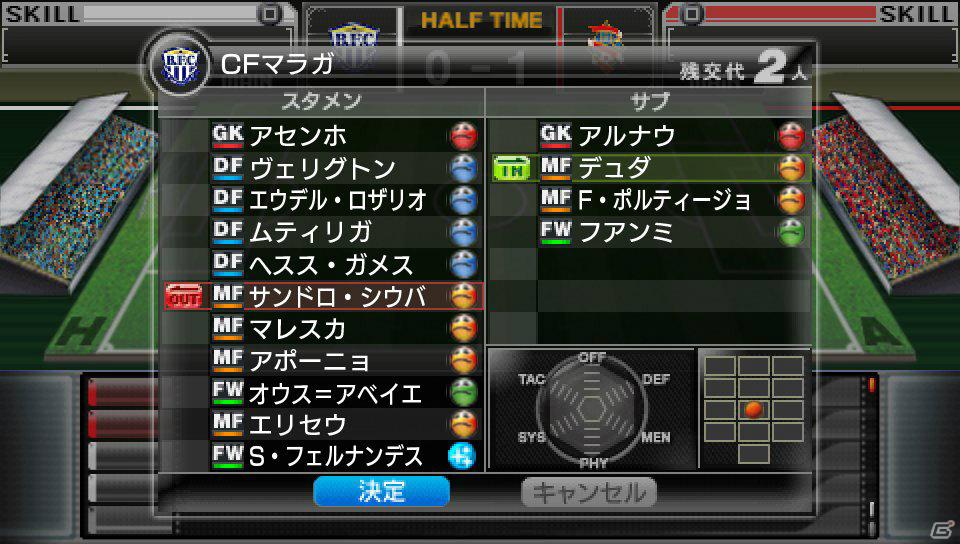 PSP「J.LEAGUE プロサッカークラブをつくろう！7 EURO PLUS」試合の流れを紹介の画像19