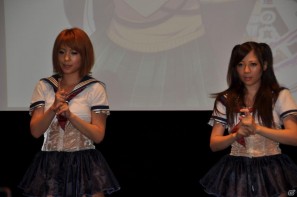 PRユニット「G-FEED」が艶めかしいダンスを披露！にゅうにゅう！3DS「閃乱カグラ -少女達の真影-」「胸躍る！爆乳ハイパー発表会」アキバシアターで開催の画像136