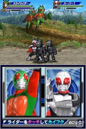 仮面ライダーバースが参戦決定！DS「オール仮面ライダー ライダージェネレーション」2人のライダーがタッグを組むゲームシステムを紹介の画像27
