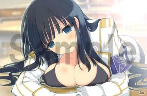 3DS「閃乱カグラ -少女達の真影-」八重樫南氏描き下ろしの“胸踊る”店舗別購入特典イラスト完成版を公開の画像5