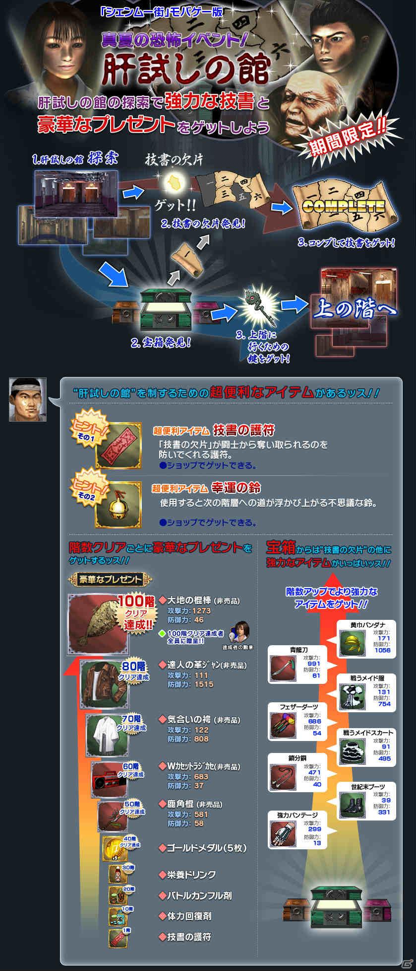 Mobage「シェンムー街」期間限定イベント「肝試しの館」開催の画像2
