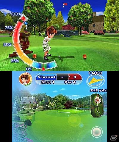 ニンテンドー3DS「レッツ！ゴルフ 3D」新スクリーンショットをFacebook上で公開＆配信開始日を発表の画像2