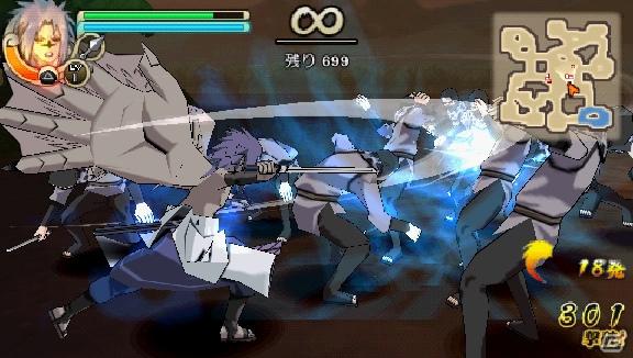 PSP「NARUTO－ナルト－ 疾風伝 ナルティメットインパクト」“忍の最大戦力”五影＆戦闘中にパワーアップする「覚醒」を紹介の画像34