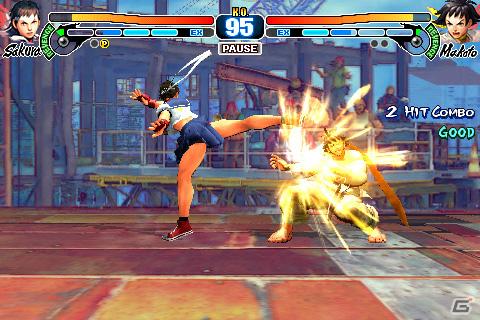 iPhone/iPod touch「ストリートファイター4 VOLT -Battle Protocol-」本日より「さくら」「まこと」が参戦！500円で購入できる限定セールも実施の画像4