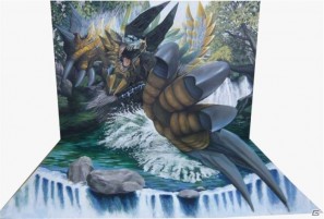 ジンオウガ巨大3Dトリックアートが設置！PS3「モンスターハンターポータブル 3rd HD Ver.」発売記念！渋谷PARCOタイアップキャンペーン実施の画像1