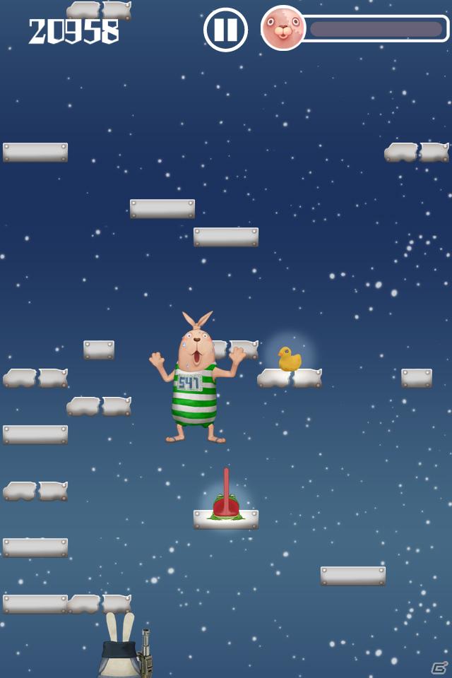 大人気ショート・アニメーション「USAVICH」のジャンプゲーム「USAVICH JUMP!」がiPhone/iPod touchに登場の画像5