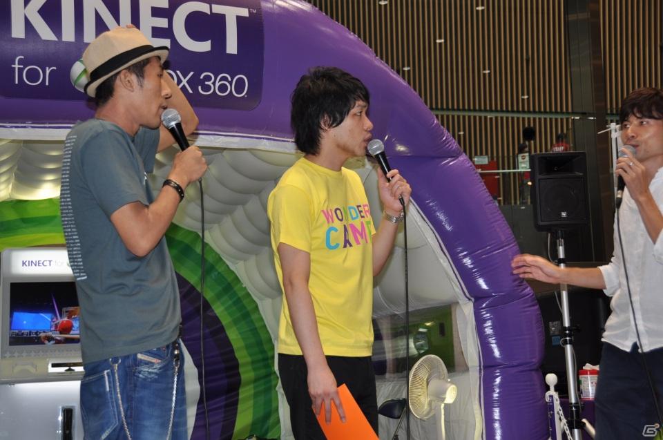 「Xbox 360 Kinect体験キャラバンイベント」夏休みツアーを実施！「YOSHIMOTO WONDER CAMP 有楽町ラフピースクエア」お笑いコンビ「麒麟」によるデモステージ披露の画像38