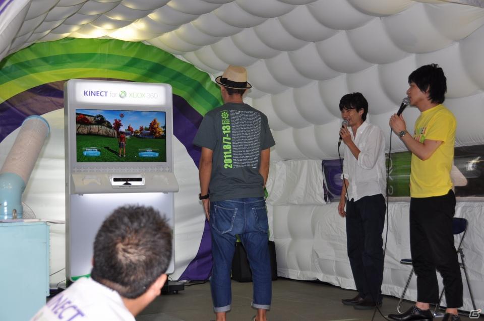 「Xbox 360 Kinect体験キャラバンイベント」夏休みツアーを実施！「YOSHIMOTO WONDER CAMP 有楽町ラフピースクエア」お笑いコンビ「麒麟」によるデモステージ披露の画像61