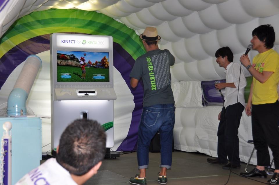 「Xbox 360 Kinect体験キャラバンイベント」夏休みツアーを実施！「YOSHIMOTO WONDER CAMP 有楽町ラフピースクエア」お笑いコンビ「麒麟」によるデモステージ披露の画像63