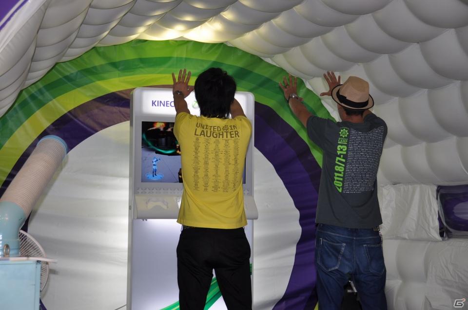 「Xbox 360 Kinect体験キャラバンイベント」夏休みツアーを実施！「YOSHIMOTO WONDER CAMP 有楽町ラフピースクエア」お笑いコンビ「麒麟」によるデモステージ披露の画像85