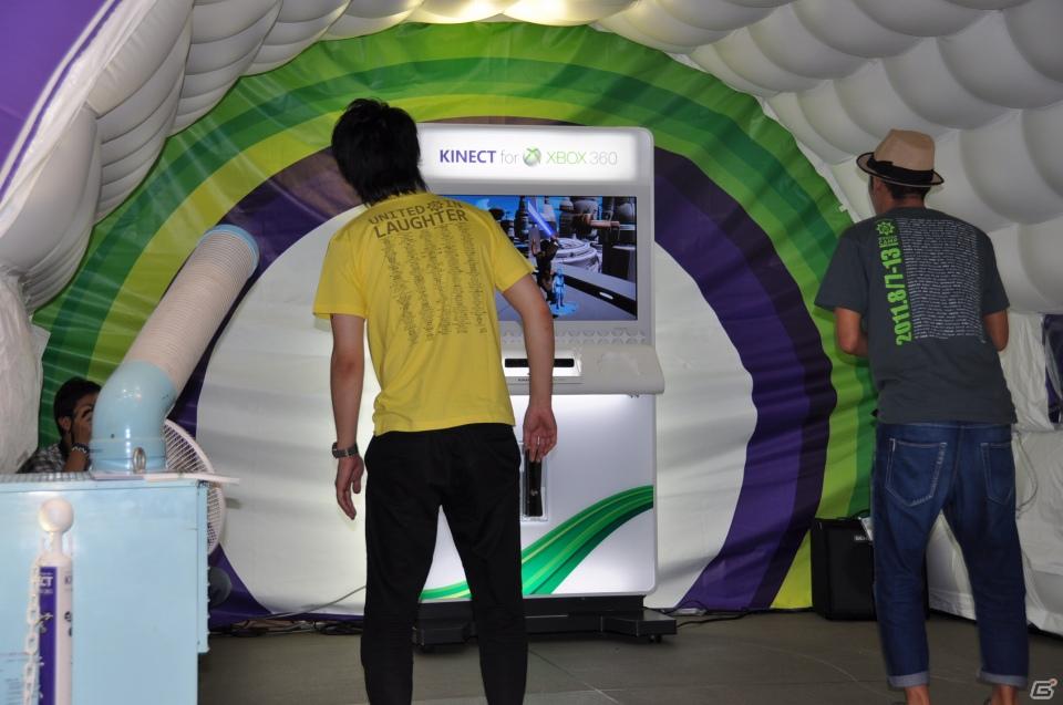 「Xbox 360 Kinect体験キャラバンイベント」夏休みツアーを実施！「YOSHIMOTO WONDER CAMP 有楽町ラフピースクエア」お笑いコンビ「麒麟」によるデモステージ披露の画像88