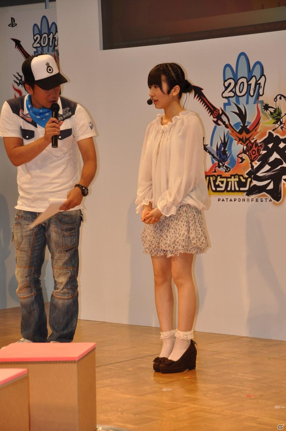 AKB48石田晴香さん＆椿姫彩菜さんがゲストとして登場！PSP「パタポン3」ファン感謝イベント「パタポン祭」アキバ・スクエアで開催の画像41