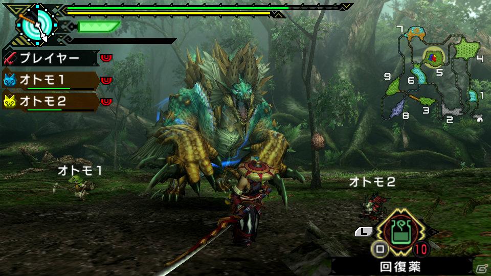PS3「モンスターハンターポータブル 3rd HD Ver.」多彩なシチュエーションで遊べる通信プレイを紹介の画像1