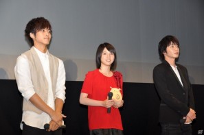 メインキャストの桜庭ななみさん、松坂桃李さん、田中圭さんが登壇！2012年1月公開予定劇場用3Dアニメーション「ドットハック」製作発表会を秋葉原UDXシアターにて開催の画像55