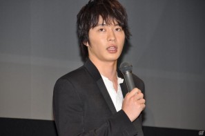 メインキャストの桜庭ななみさん、松坂桃李さん、田中圭さんが登壇！2012年1月公開予定劇場用3Dアニメーション「ドットハック」製作発表会を秋葉原UDXシアターにて開催の画像67