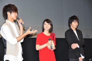 メインキャストの桜庭ななみさん、松坂桃李さん、田中圭さんが登壇！2012年1月公開予定劇場用3Dアニメーション「ドットハック」製作発表会を秋葉原UDXシアターにて開催の画像74
