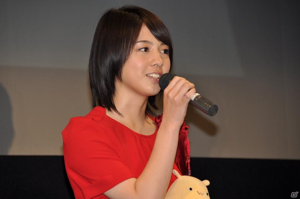 メインキャストの桜庭ななみさん、松坂桃李さん、田中圭さんが登壇！2012年1月公開予定劇場用3Dアニメーション「ドットハック」製作発表会を秋葉原UDXシアターにて開催の画像58