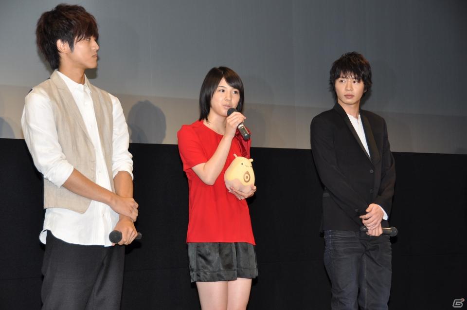 メインキャストの桜庭ななみさん、松坂桃李さん、田中圭さんが登壇！2012年1月公開予定劇場用3Dアニメーション「ドットハック」製作発表会を秋葉原UDXシアターにて開催の画像71