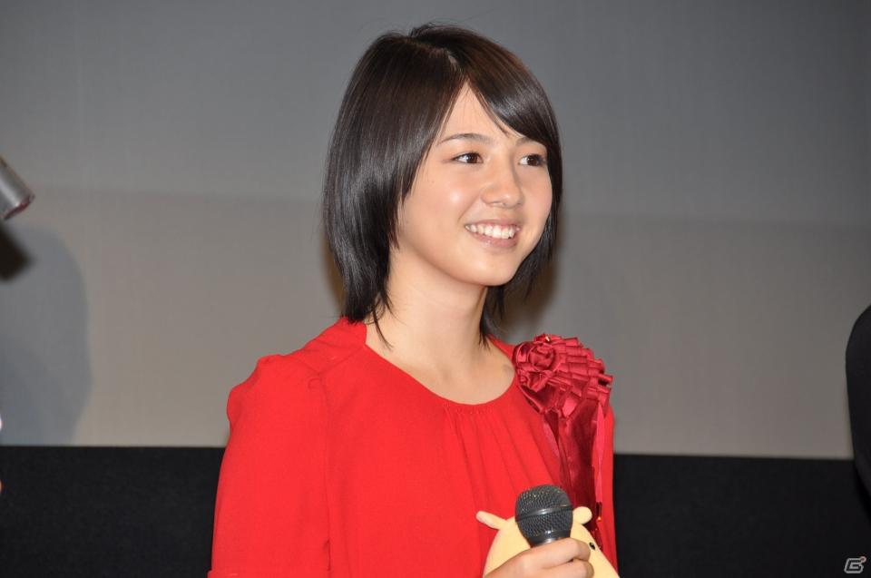 メインキャストの桜庭ななみさん、松坂桃李さん、田中圭さんが登壇！2012年1月公開予定劇場用3Dアニメーション「ドットハック」製作発表会を秋葉原UDXシアターにて開催の画像75