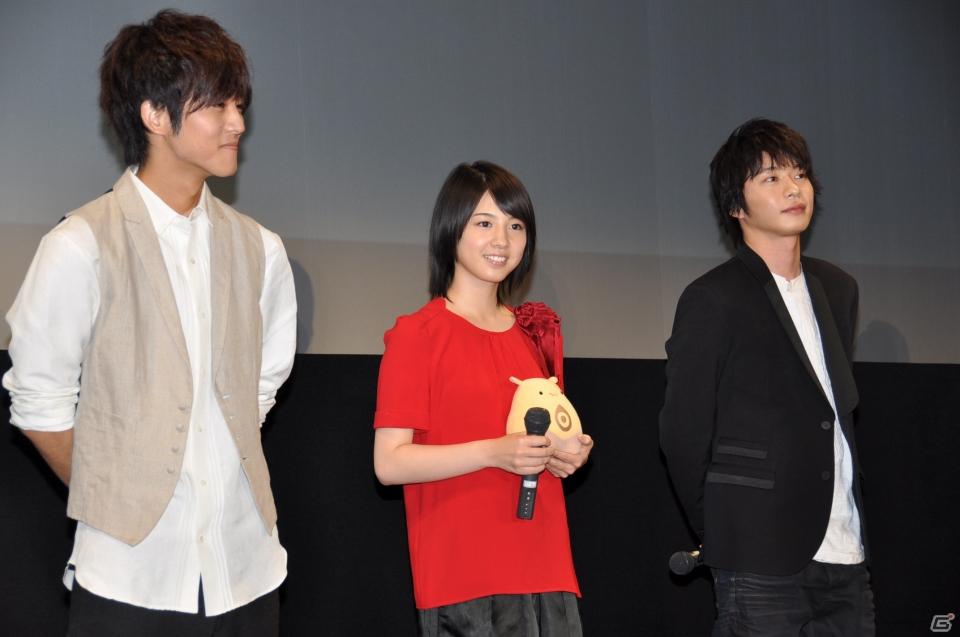 メインキャストの桜庭ななみさん、松坂桃李さん、田中圭さんが登壇！2012年1月公開予定劇場用3Dアニメーション「ドットハック」製作発表会を秋葉原UDXシアターにて開催の画像84
