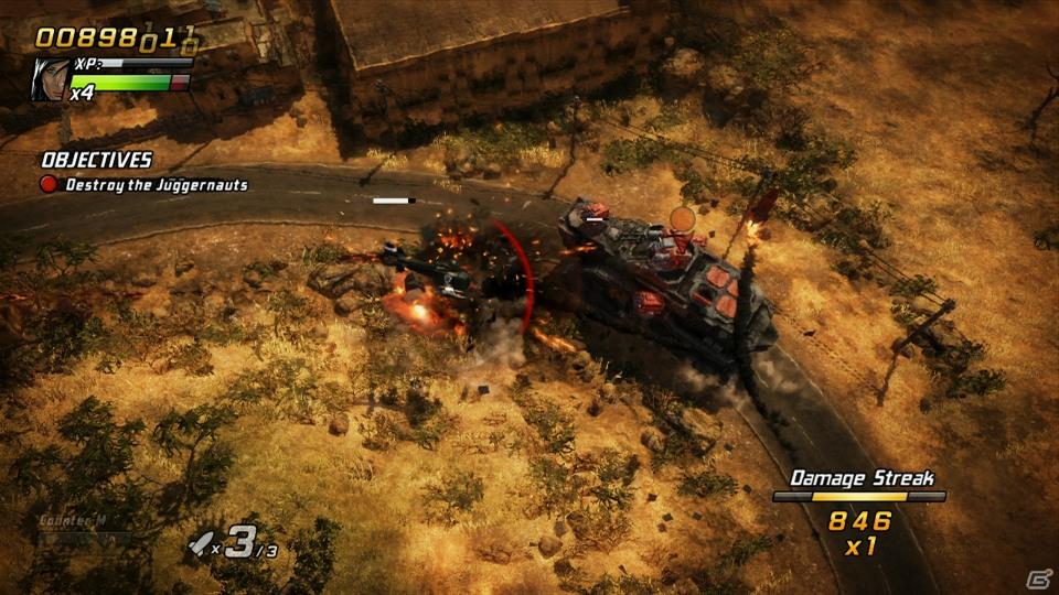PS3/Xbox 360「爆烈軍団レネゲード」ヘリなどの航空機を使用するミッション情報を公開の画像4
