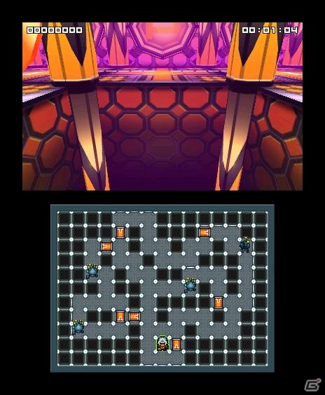 3Dダンジョンに現れるドットを回収していくアクションが新しい！3DS「ドットイーターニューピックダン」2011年9月配信の画像16