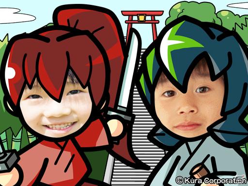 むてん丸たちとおもしろ写真を撮ろう！DSiウェア「キャラ・パシャ！回転むてん丸」が9月14日発売の画像7