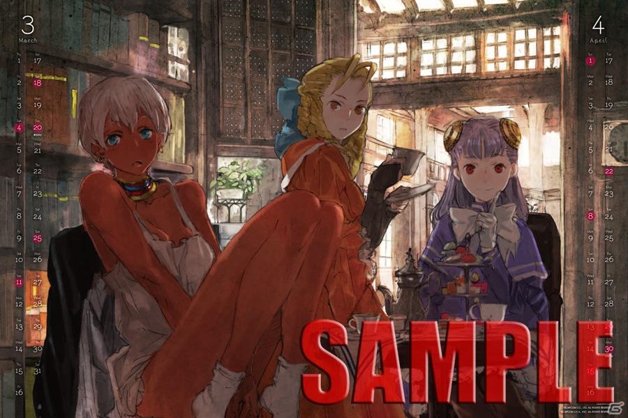 東京ゲームショウ2011でも販売決定！カプコンガールズカレンダーとヒーローズカレンダーの新着イラストサンプルが到着の画像2