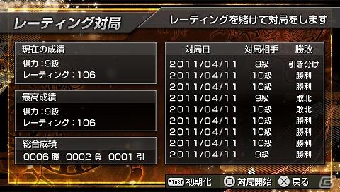 PSP「銀星将棋 PORTABLE 風雲龍虎雷伝」ダウンロード版が9月15日配信開始の画像7
