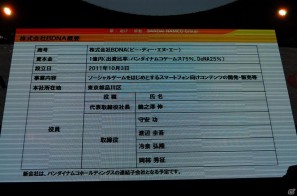 【TGS 2011】バンダイナムコゲームスとディー・エヌ・エー共同出資による新会社「株式会社BDNA設立発表会」を実施の画像10