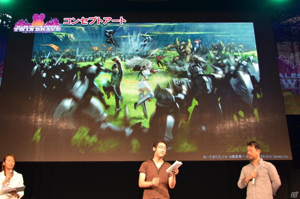 【TGS 2011】もう一つのカウントダウンはPSP「テイルズ オブ ザ ヒーローズ ツインブレイヴ」！PS Vita「テイルズ オブ イノセンスR」の続報も公開された「テイルズ オブ」シリーズプレス発表会レポートの画像13