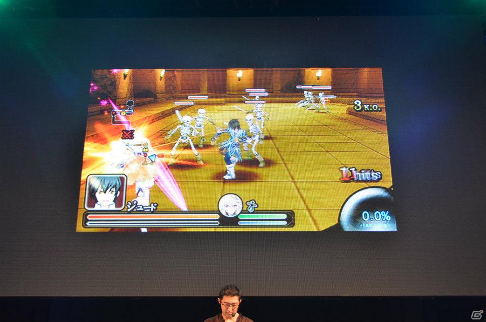 【TGS 2011】もう一つのカウントダウンはPSP「テイルズ オブ ザ ヒーローズ ツインブレイヴ」！PS Vita「テイルズ オブ イノセンスR」の続報も公開された「テイルズ オブ」シリーズプレス発表会レポートの画像15