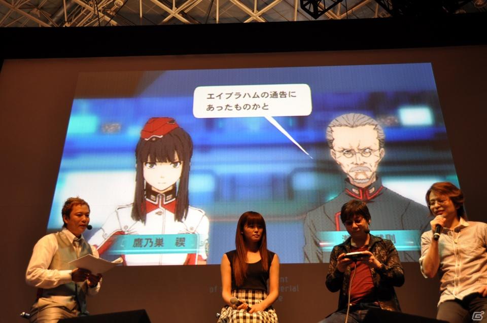 【TGS 2011】ゲストに遠藤綾さんと山口理恵さんを迎えてトーク＆ミニライブ＆実機デモプレイ実施。PSP「戦律のストラタス」スペシャルステージレポートの画像95