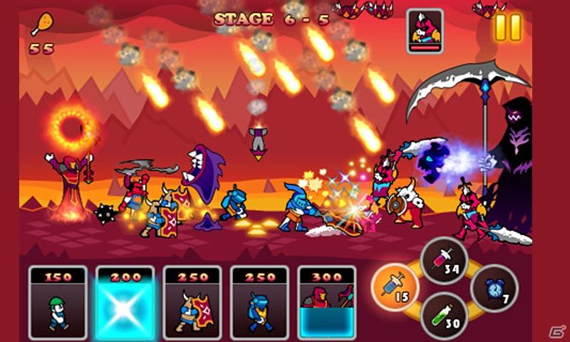ユニットバトルが繰り広げられるタワーディフェンスSLG「SLGネイキッドキング」の配信を開始の画像1