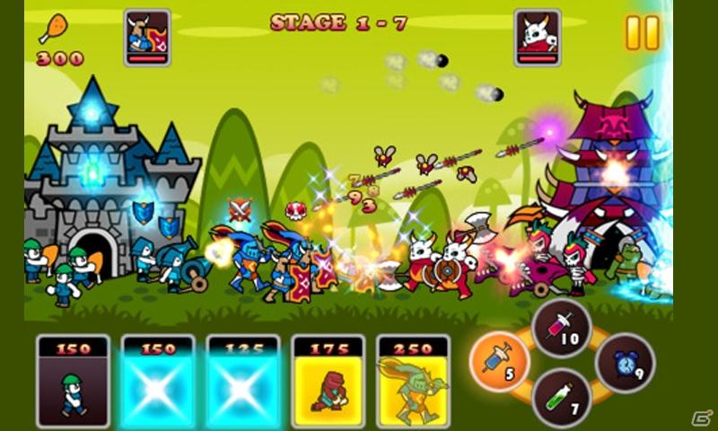 ユニットバトルが繰り広げられるタワーディフェンスSLG「SLGネイキッドキング」の配信を開始の画像4