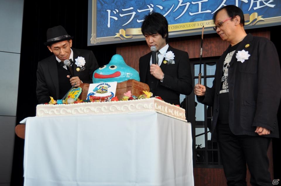 鳥山明氏の原画が約60点展示、サポーターの麒麟と堀井雄二氏が記念ケーキ入刀！「誕生25周年記念 ドラゴンクエスト展」プレス内覧会レポートの画像145