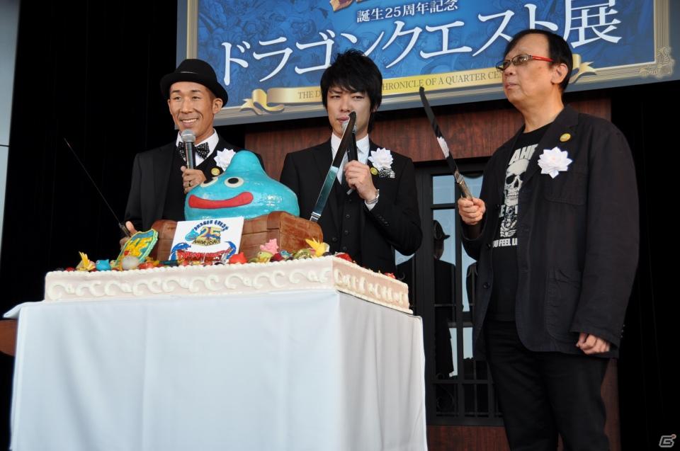 鳥山明氏の原画が約60点展示、サポーターの麒麟と堀井雄二氏が記念ケーキ入刀！「誕生25周年記念 ドラゴンクエスト展」プレス内覧会レポートの画像146