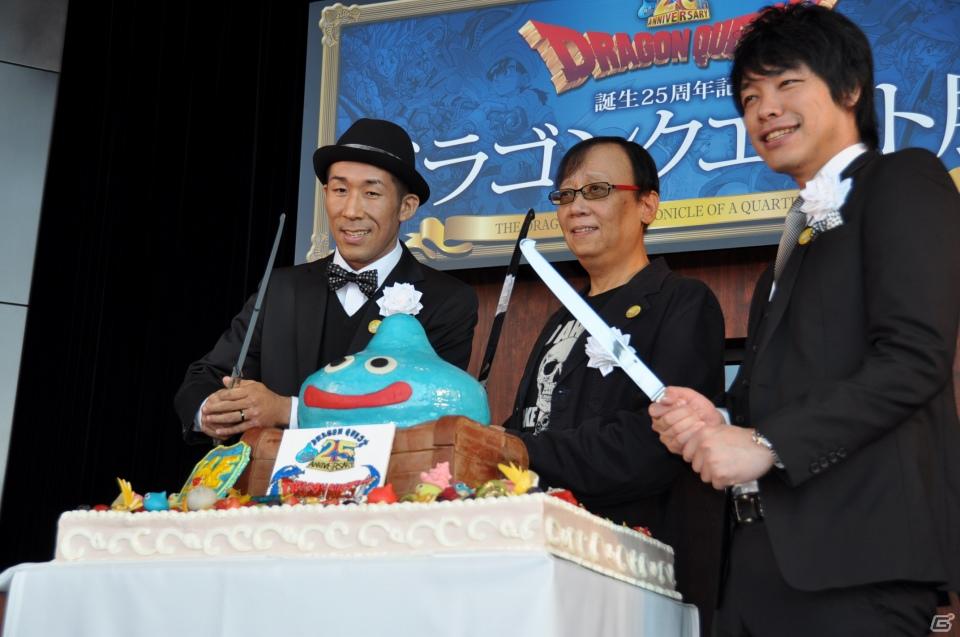 鳥山明氏の原画が約60点展示、サポーターの麒麟と堀井雄二氏が記念ケーキ入刀！「誕生25周年記念 ドラゴンクエスト展」プレス内覧会レポートの画像152