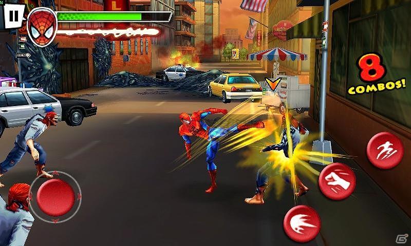 「Spider-Man： Total Mayhem HD」がauのスマートフォン「MIRACH IS11PT」に対応の画像6