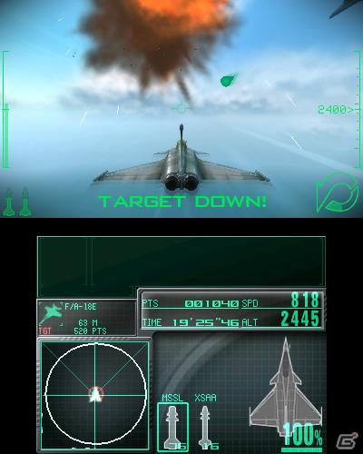 発売日が2012年1月12日に決定した3DS「エースコンバット 3D クロスランブル」の新アクション「ハイGターン」を紹介の画像7